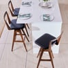 TH Brown Danish Bar stool ~ Dark Ash ~