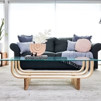 Image 1 of TH Brown Aquarius Coffee Table