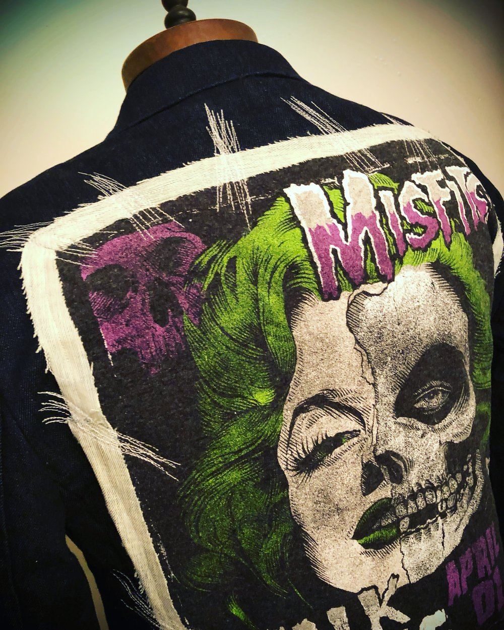 Misfits UPcycled slim fit denim suit jacket