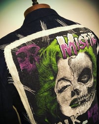 Image 4 of Misfits UPcycled slim fit denim suit jacket
