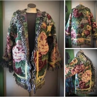 Image 1 of English Tea Garden custom made fringe tapestry jacket
