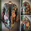 English Tea Garden custom made fringe tapestry jacket