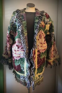 Image 2 of English Tea Garden custom made fringe tapestry jacket