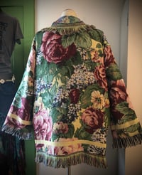 Image 4 of English Tea Garden custom made fringe tapestry jacket