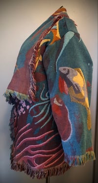 Image 2 of Oceania custom made fringe tapestry jacket