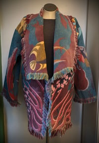 Image 3 of Oceania custom made fringe tapestry jacket