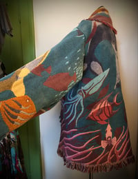Image 4 of Oceania custom made fringe tapestry jacket