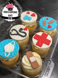 Image 2 of 12 Cupcakes w/ Custom Fondant Toppers