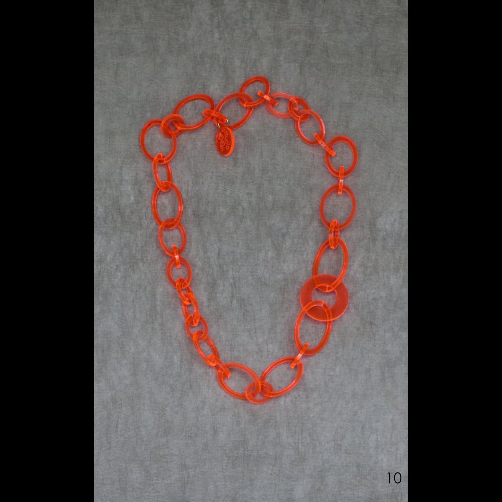 Image of One-off lasered acrylic necklaces M