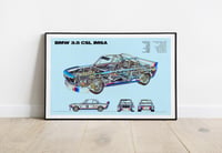 Image 1 of BMW 3.5 CSL IMSA - Classic Racing Sport Car Poster