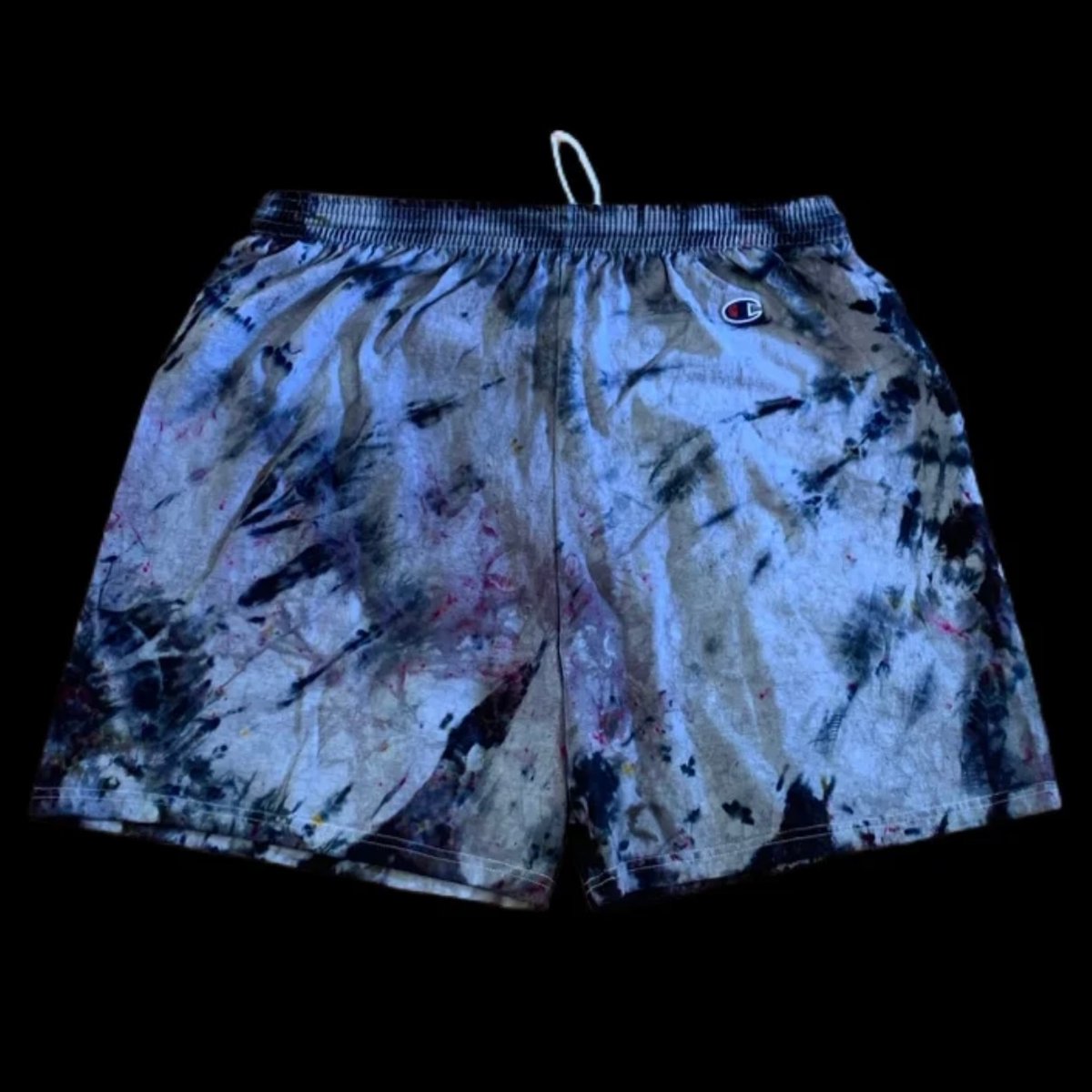 Custom Hand Dyed Champion Shorts! Grey/Black!