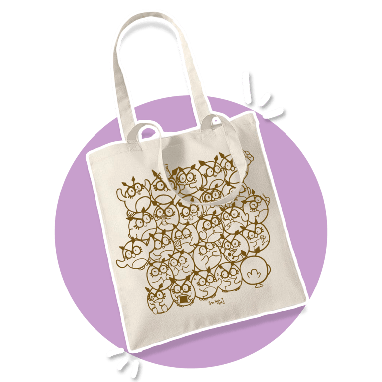 Bolsa de tela - Hoothoots [BLANCA]