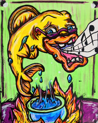 Singing Fish - 16x20 Original Canvas 
