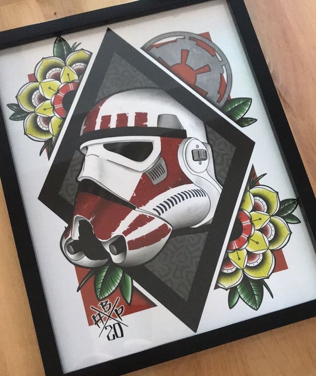 Princess Leia and Shock Trooper Prints 
