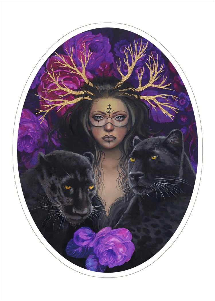 Image of "Fierce" 5 x 7 in. Limited edition print