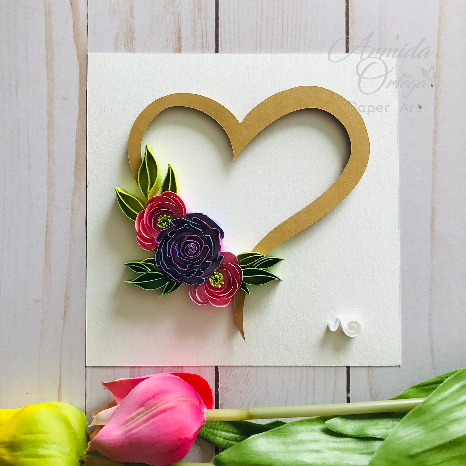 Image of HEART & FLOWERS