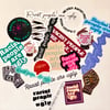 racist people are ugly sticker pack