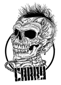 Image 2 of Skull Carry · Camiseta Blanca