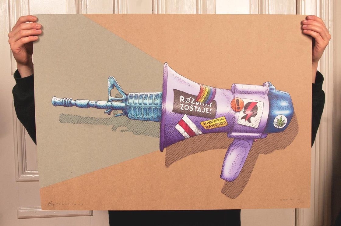 Image of Megaphone print