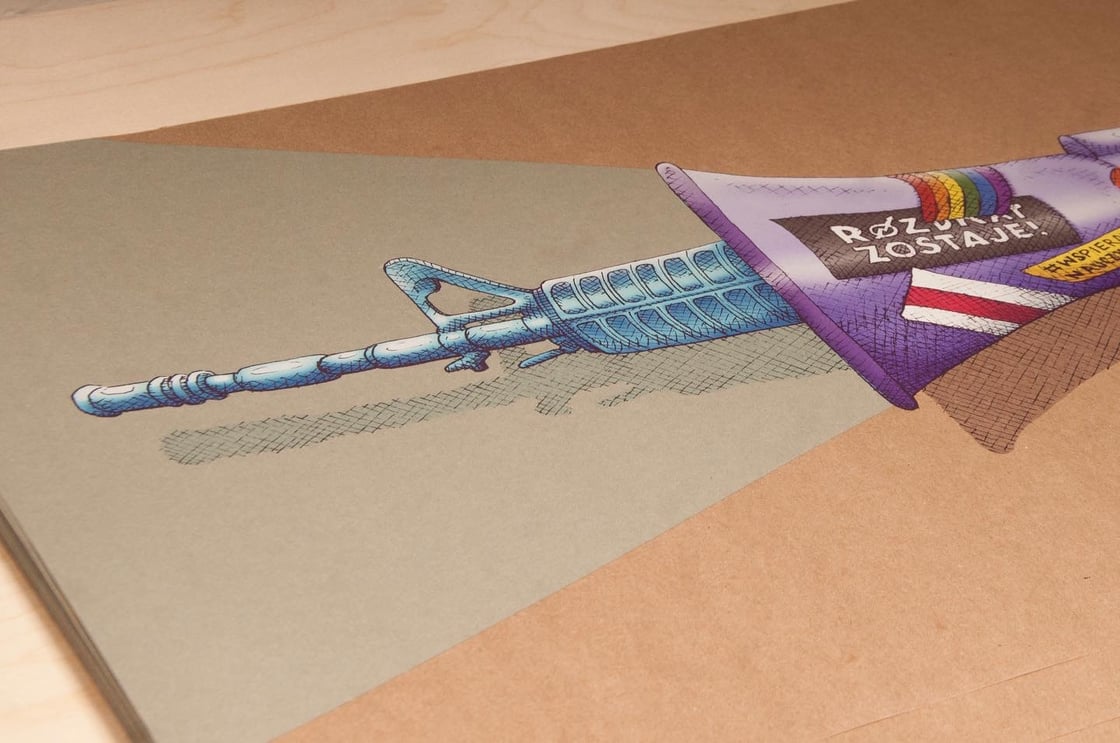 Image of Megaphone print