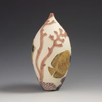 Image 4 of Butterfly fish sgraffito vessel 