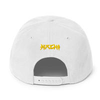 Image 4 of Hachi Black & Gold Snapback Hat
