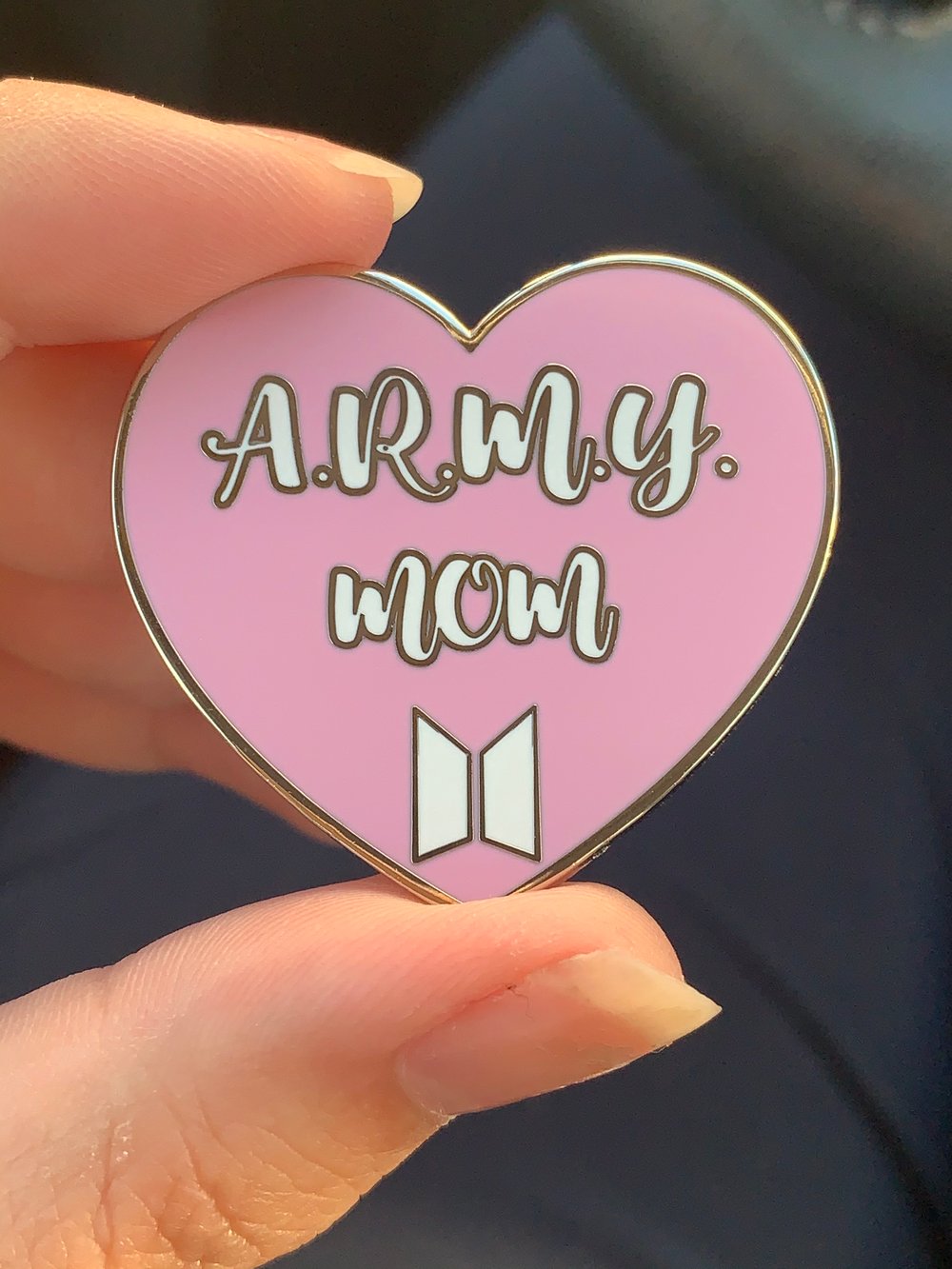 BTS ARMY Mom Enamel Pin 