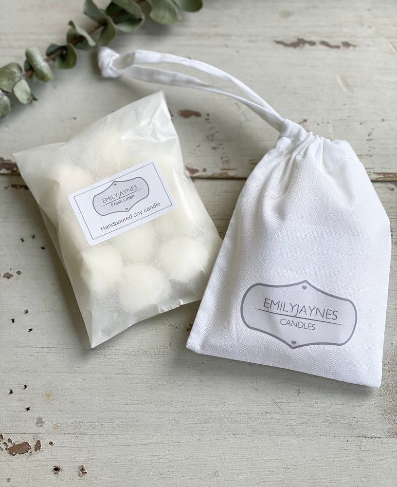 Image of Soft Organic Cotton Drawstring Bags 