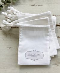 Image 1 of Soft Organic Cotton Drawstring Bags 