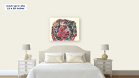 Image 2 of Red and Black Flower Mound 2005 Giclee Print