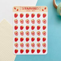 Image 1 of Strawberries Sticker Sheet