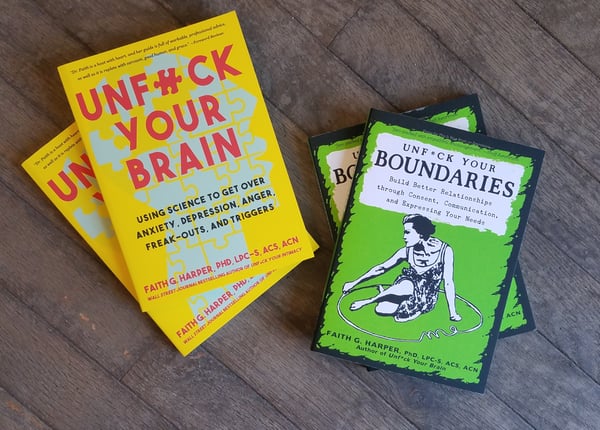 Image of UNF*CK Your Brain and UNF*CK Your Boundaries Book