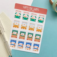Image 3 of Happy Mail Stamps Sticker Sheet