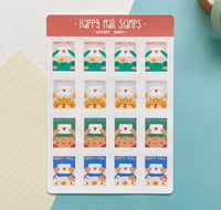 Image 1 of Happy Mail Stamps Sticker Sheet