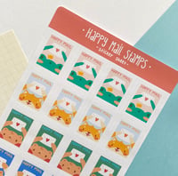 Image 2 of Happy Mail Stamps Sticker Sheet