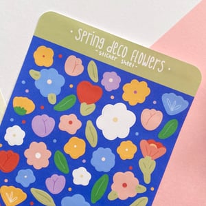 Image of Deco Flowers Sticker Sheet