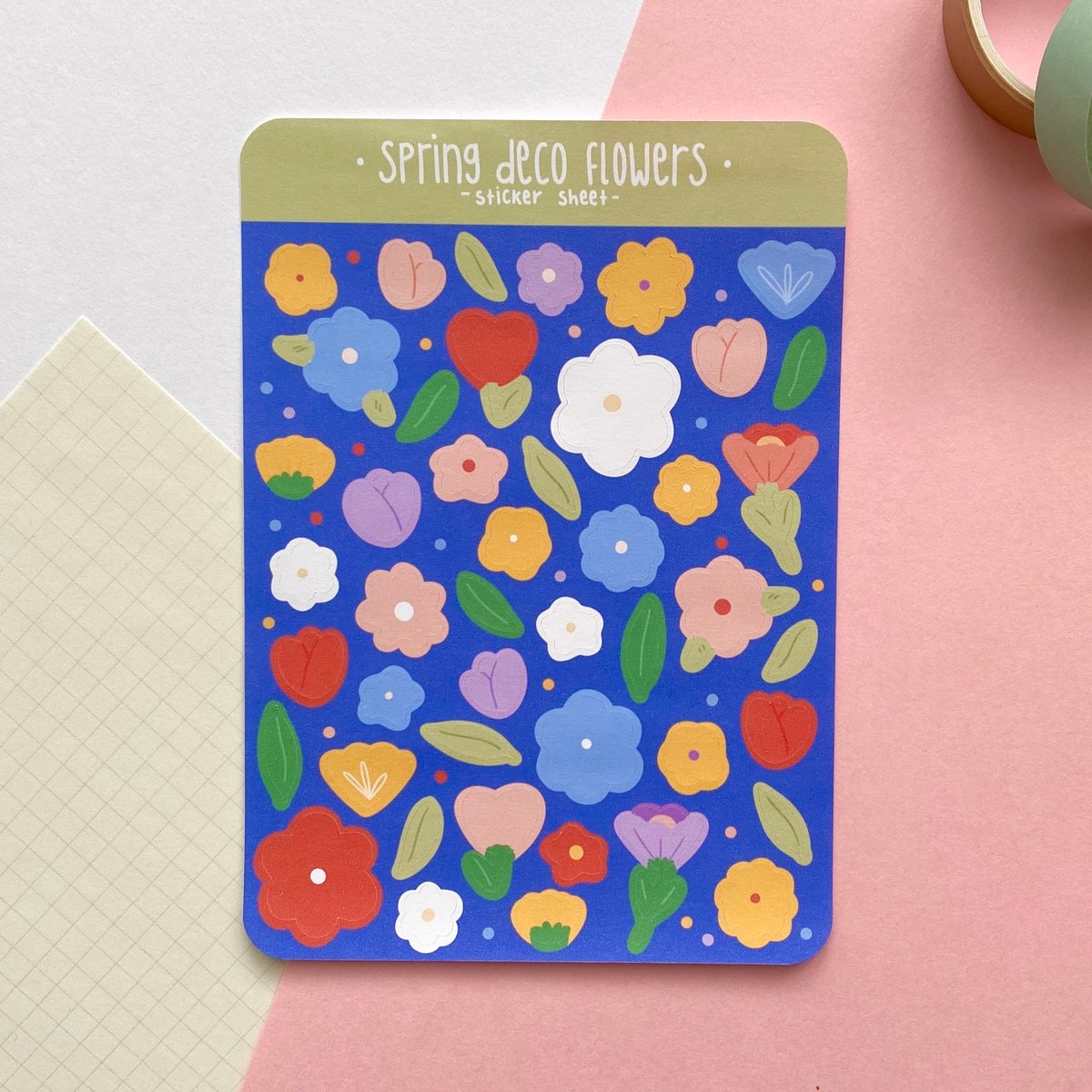 Image of Deco Flowers Sticker Sheet