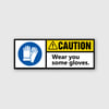 Wear You Some Gloves Sticker 1.5"x4"" 