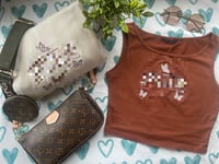Brown butterfly cami 