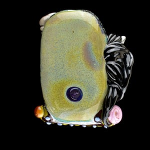 Image of XXXL. Spring Fling Carousel Horse - Flamework Glass Sculpture Bead