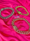 18k stainless steel Cuban ANKLETS