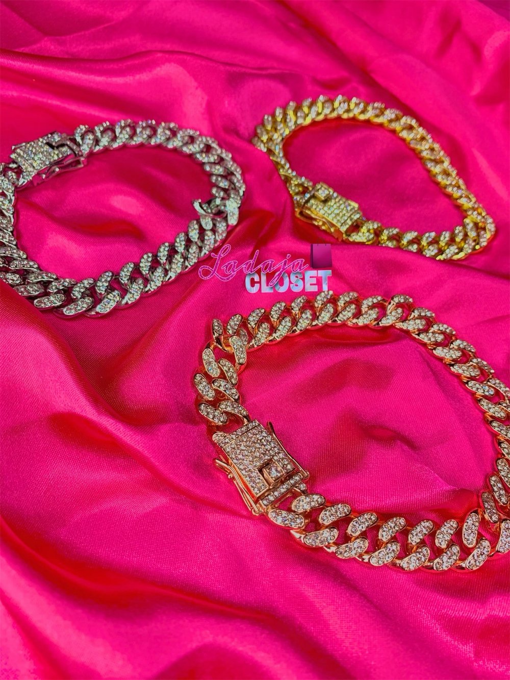 18k stainless steel Cuban ANKLETS