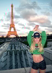 Derrick Barry Signed 5"x7" Paris Photo by Nick San Pedro