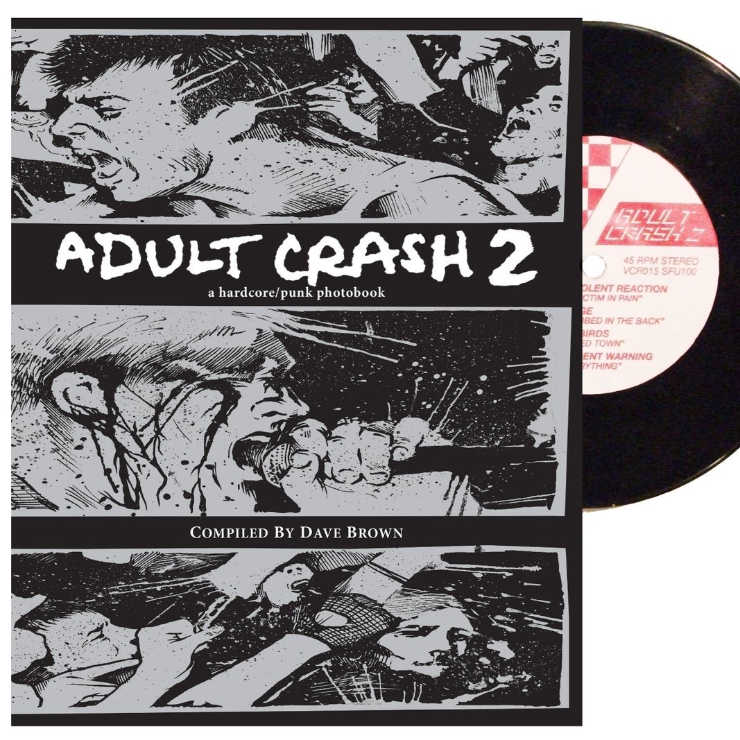 Image of ADULT CRASH 2 hc/punk photobook w/7"