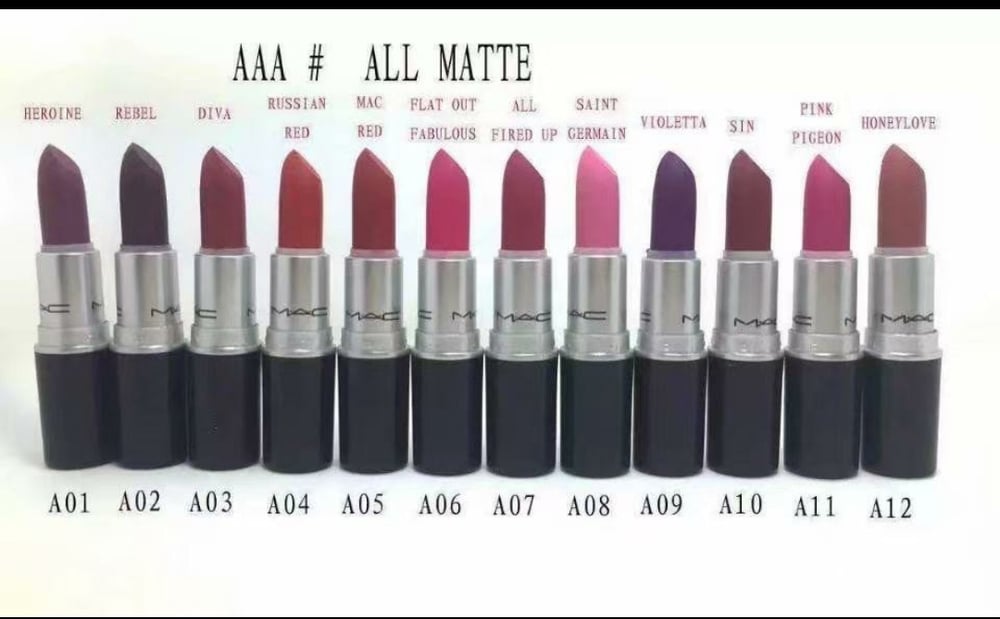 mac matte colors 