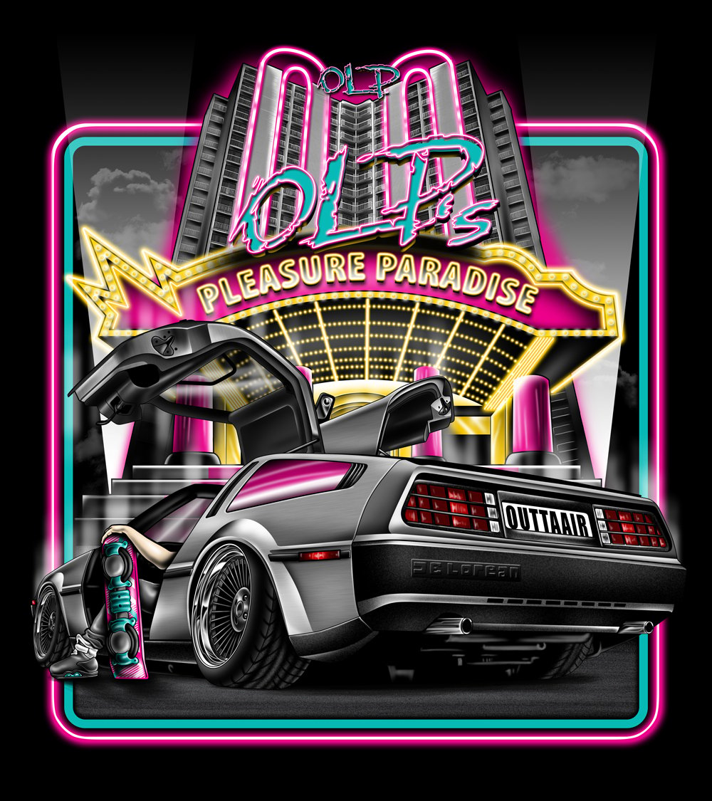 Image of Back To The Future "OUTTAAIR" Artwork Sticker