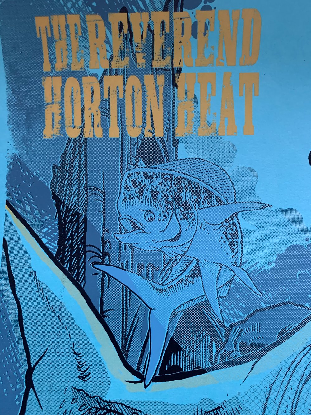 Reverend Horton Heat / Fear Silkscreen Concert Poster By David Paul Seymour @ Gas Monkey Dallas