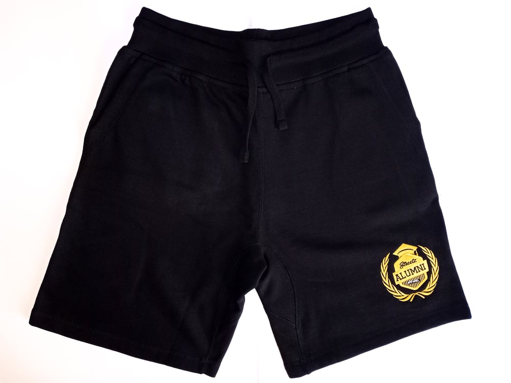 Image of "Streetz Alumni" Black Jogger Shorts *Limited Quantity*Pre-order 