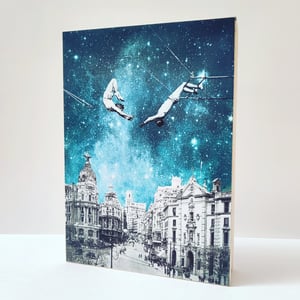 Image of Acróbatas en la Gran Vía, Madrid