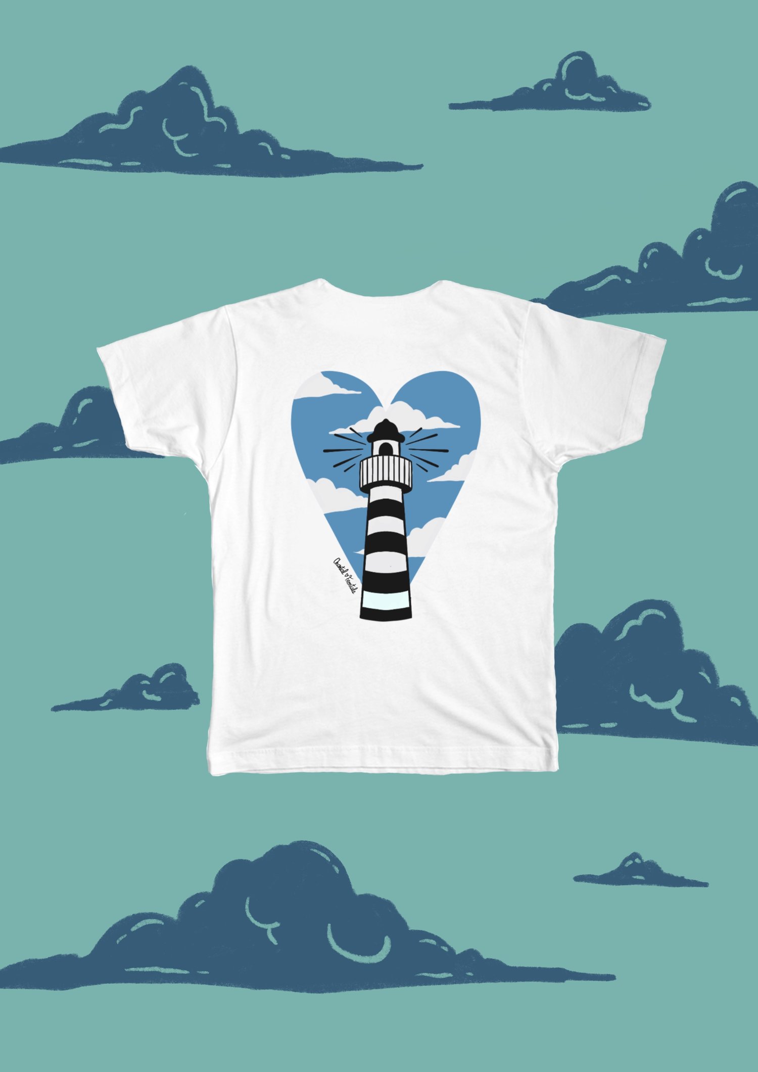 Image of 💧Tshirt unisexe Phare Coeur♥️